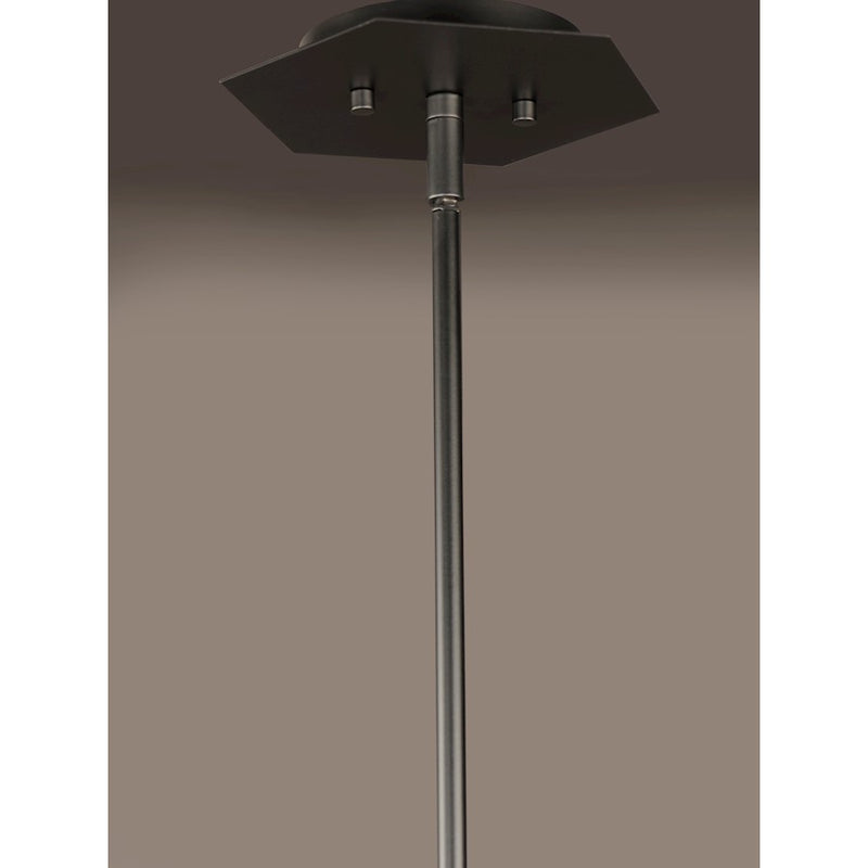 Maxim Lighting 8" Honeycomb 1-Light LED Pendant, Black/Gold