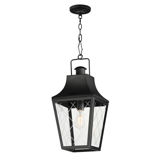 Maxim Lighting Storybook 1 Light Outdoor Pendant, Black/Clear - 30369CLBK