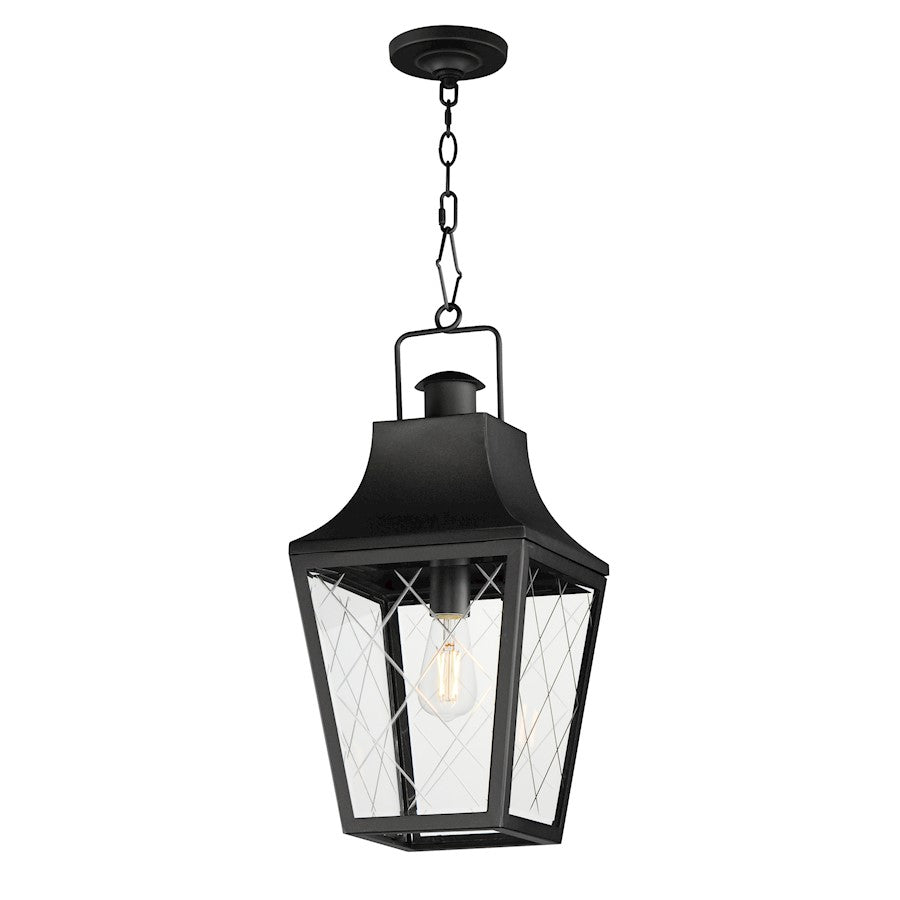 Maxim Lighting Storybook 1 Light Outdoor Pendant, Black/Clear - 30369CLBK