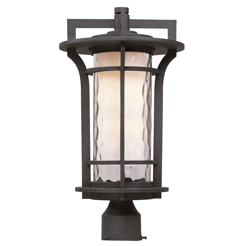Maxim Oakville 1-Light Outdoor Pole/Post Lantern in Black Oxide
