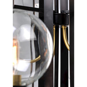 Maxim Lighting Bauhaus-Single-Tier Chandelier, Bronze/Satin Brass