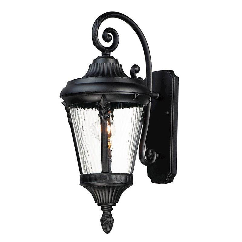 Maxim Lighting Sentry 1-Light Large Outdoor Wall Sconce, Black