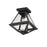 Maxim Lighting Prism 1 Light 9" Flush Mount, Black/Clear