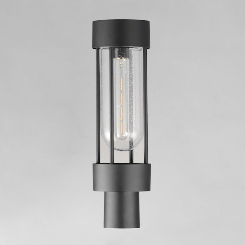Maxim Lighting Millennial 1Lt Outdoor Pole/Post Mount, Black/Seedy
