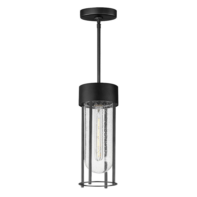 Maxim Lighting Millennial 1Lt Outdoor Hanging Lantern, Black/Seedy
