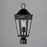 Maxim Lighting Oxford Outdoor 1 Light Post, Black/Clear