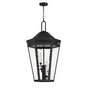 Maxim Lighting Oxford Outdoor 6 Light Pendant, Black/Clear - 30598CLBK