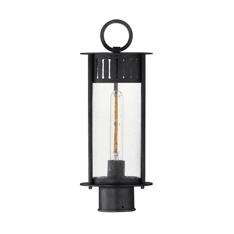 Maxim Lighting Windsor 1 Light Outdoor Post, Black Patina/Seedy