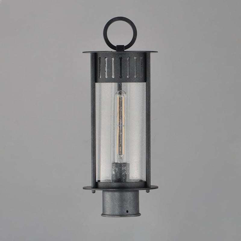 Maxim Lighting Windsor 1 Light Outdoor Post, Black Patina/Seedy