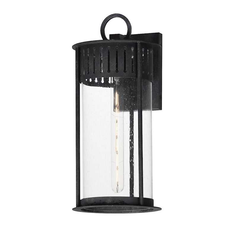 Maxim Lighting Windsor 1Lt Large Outdoor Sconce, Black Patina/Seedy