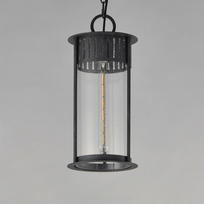 Maxim Lighting Windsor 1 Light Outdoor Pendant, Black Patina/Seedy