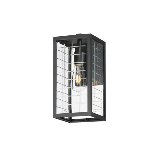 Maxim Lighting Magnus 1 Light Outdoor Wall Mount, Black/Clear - 30692CLBK