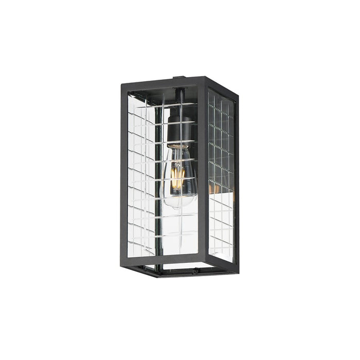 Maxim Lighting Magnus 1 Light Outdoor Wall Mount, Black/Clear - 30692CLBK