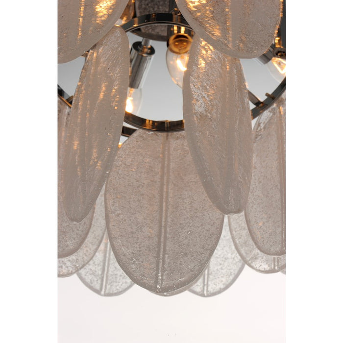 Maxim Lighting Glacier 3-Light Wall Sconce, White/Polished Chrome