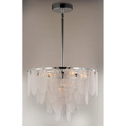 Maxim Lighting Glacier 9-Light Chandelier in White/Polished Chrome