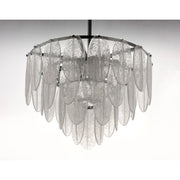 Maxim Lighting Glacier 9-Light Chandelier in White/Polished Chrome
