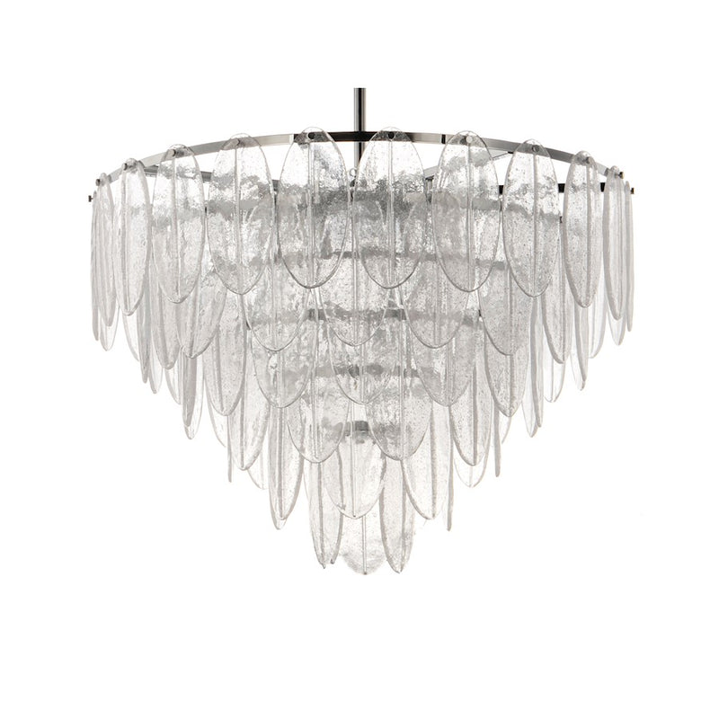 Maxim Lighting Glacier 19-Light Chandelier in White/Polished Chrome