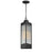 Maxim Triform 1Lt 7.5" LED Outdoor Pendant, BK/Brass/Ribbed - 30764CRBKAB