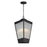 Maxim Triform 3Lt 14" LED Outdoor Pendant, BK/Brass/Ribbed - 30766CRBKAB