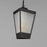 Maxim Triform 3Lt 14" LED Outdoor Pendant, BK/Brass/Ribbed