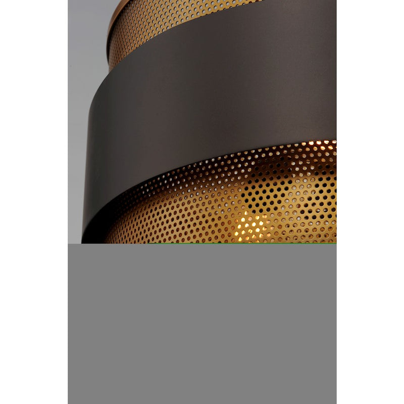 Maxim Lighting Caspian Pendant, Oil Rubbed Bronze/Antique Brass