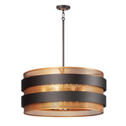 Maxim Lighting Caspian 8-Light Pendant, Oil Rubbed Bronze/Brass