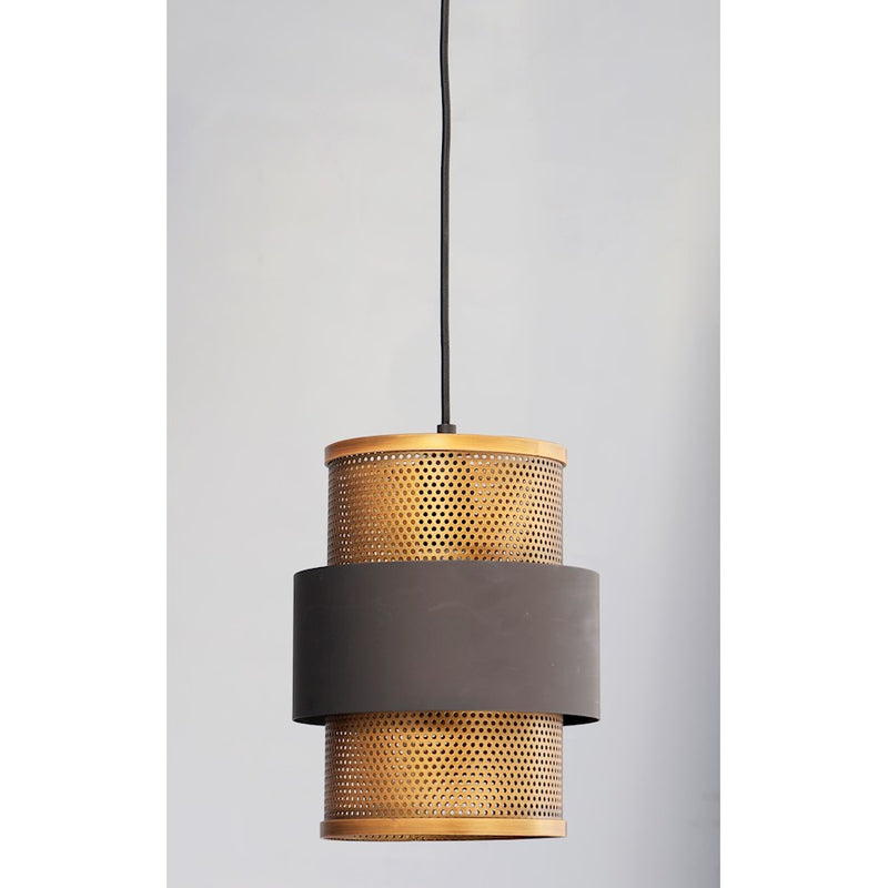 Maxim Lighting Caspian Pendant, Oil Rubbed Bronze/Antique Brass