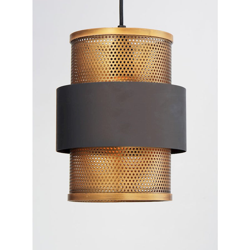 Maxim Lighting Caspian Pendant, Oil Rubbed Bronze/Antique Brass