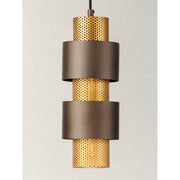 Maxim Lighting Caspian 1-Light Mini Pendant, Oil Rubbed Bronze/Brass