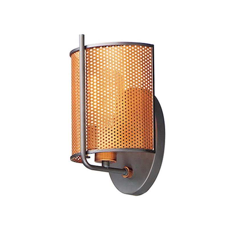 Maxim Lighting Caspian 1-Light Wall Sconce in Oil Rubbed Bronze/Antique Brass