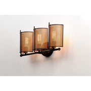 Maxim Lighting Caspian 3-Light Wall Sconce in Oil Rubbed Bronze/Antique Brass