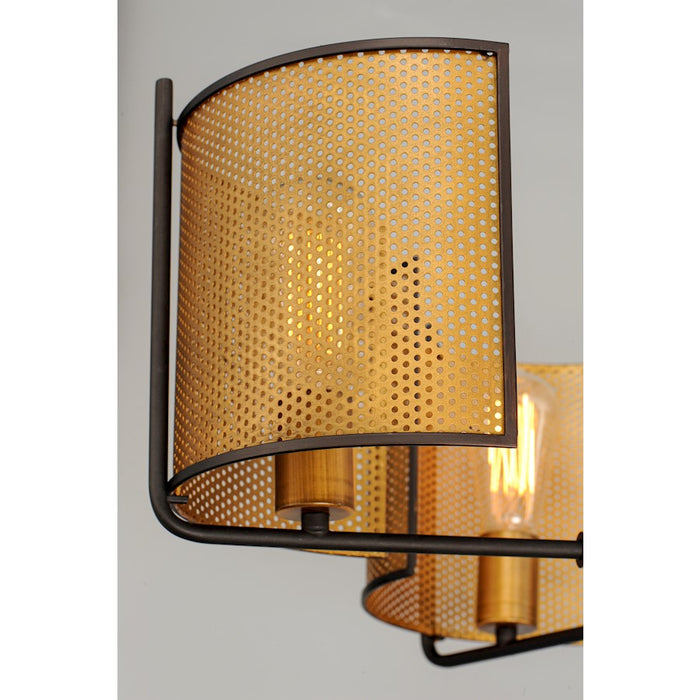 Maxim Lighting Caspian 5-Light Chandelier, Oil Rubbed Bronze/Antique Brass