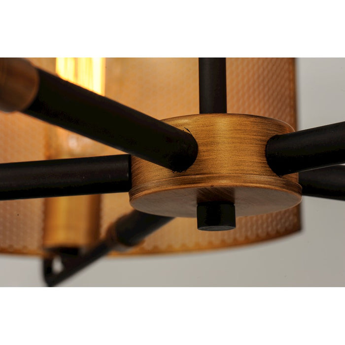 Maxim Lighting Caspian 5-Light Chandelier, Oil Rubbed Bronze/Antique Brass