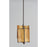 Maxim Lighting Caspian 2-Light Pendant, Oil Rubbed Bronze/Antique Brass
