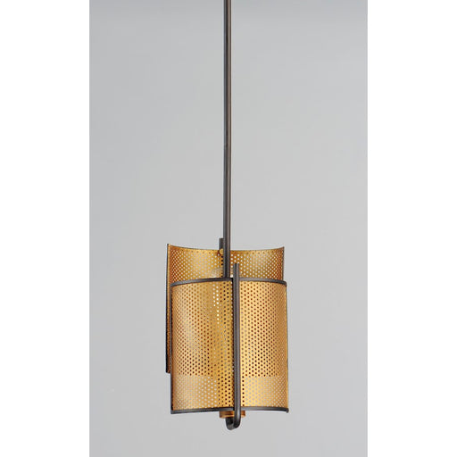 Maxim Lighting Caspian 2-Light Pendant, Oil Rubbed Bronze/Antique Brass