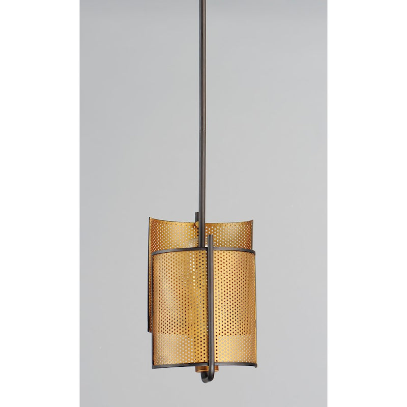 Maxim Lighting Caspian 2-Light Pendant, Oil Rubbed Bronze/Antique Brass