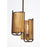 Maxim Lighting Caspian 2-Light Pendant, Oil Rubbed Bronze/Antique Brass