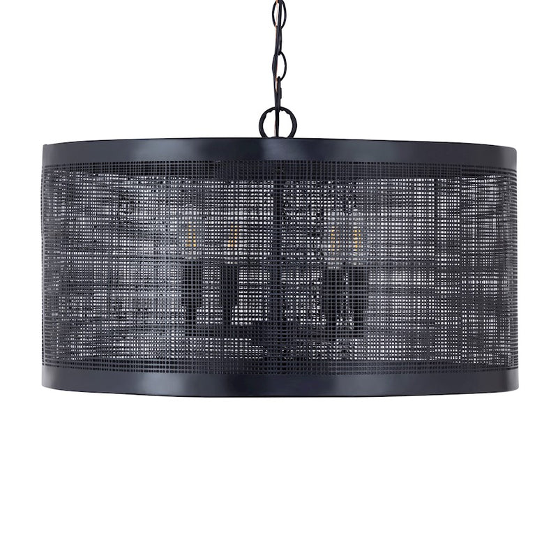 Maxim Lighting Hatcher 4 Light 24" Pendant, Black