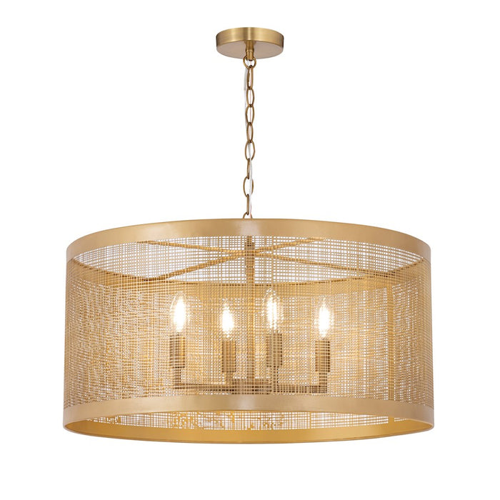 Maxim Lighting Hatcher 4 Light 24" Pendant, Gold - 31224GLD