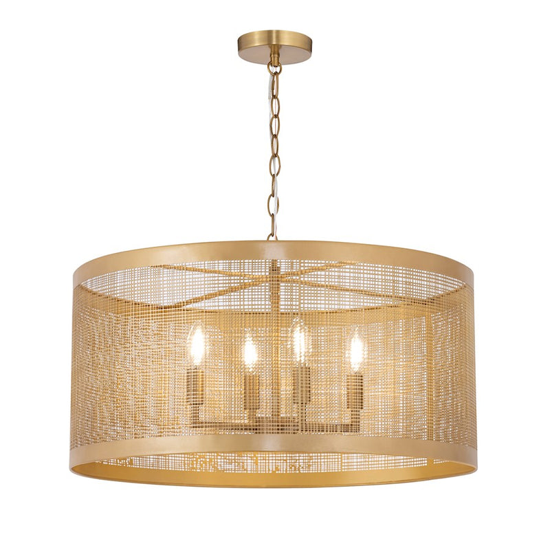 Maxim Lighting Hatcher 4 Light 24" Pendant, Gold