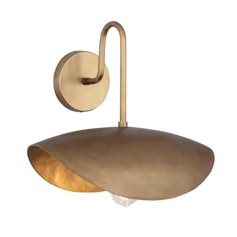 Maxim Lighting Denarii 1 Light Wall Sconce, Natural Gold