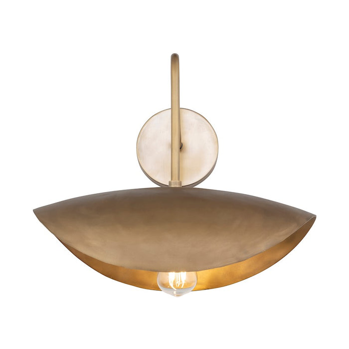 Maxim Lighting Denarii 1 Light Wall Sconce, Natural Gold