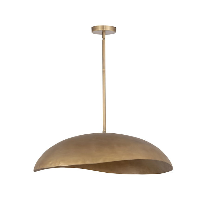 Maxim Lighting Denarii 2 Light 24" Iron Pendant, Natural Gold