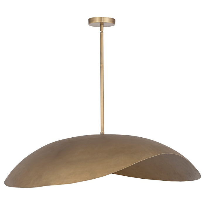 Maxim Lighting Denarii 4 Light 36" Iron Pendant, Natural Gold