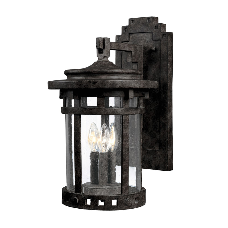 Maxim Santa Barbara Cast 3-Light Outdoor Wall Lantern Sienna -3135CDSE