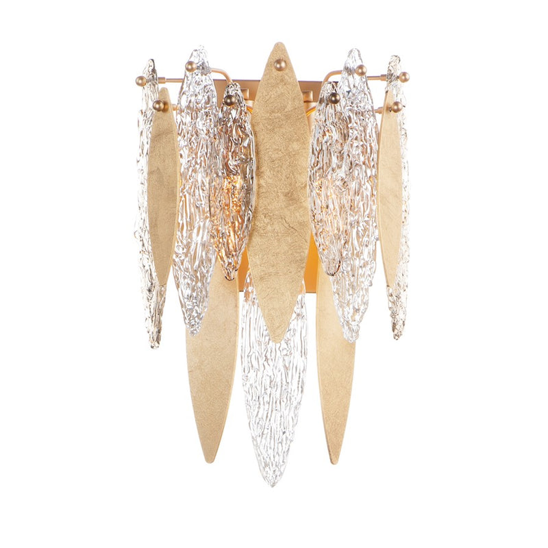 Maxim Lighting Majestic 3-Light Wall Sconce, Gold Leaf