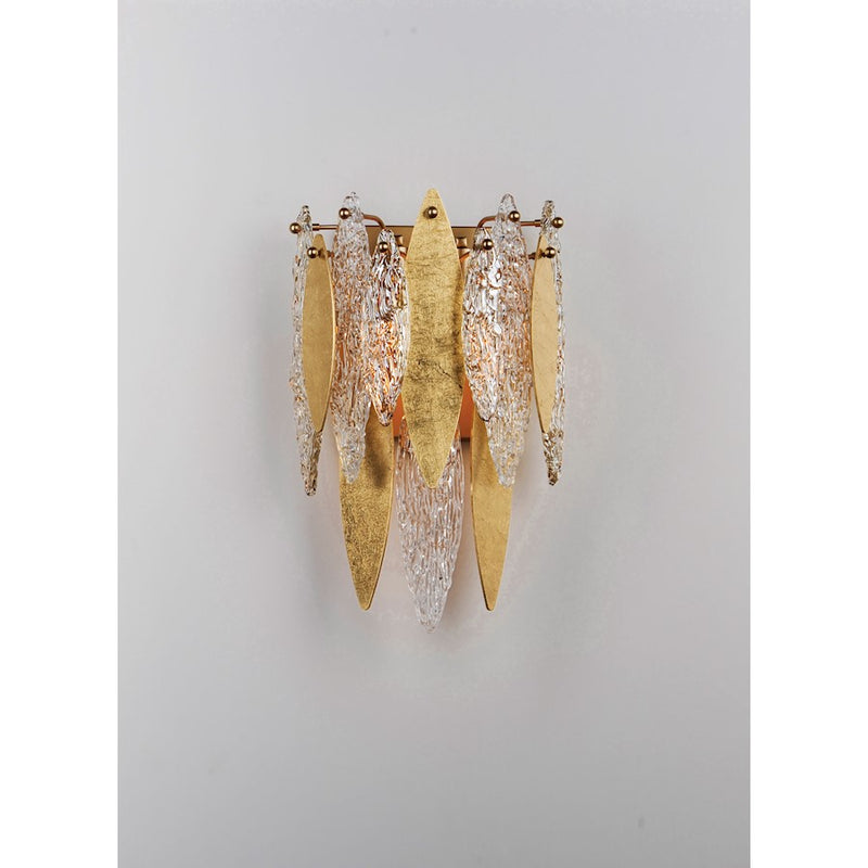 Maxim Lighting Majestic 3-Light Wall Sconce, Gold Leaf