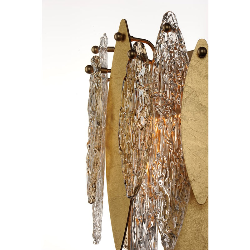 Maxim Lighting Majestic 3-Light Wall Sconce, Gold Leaf