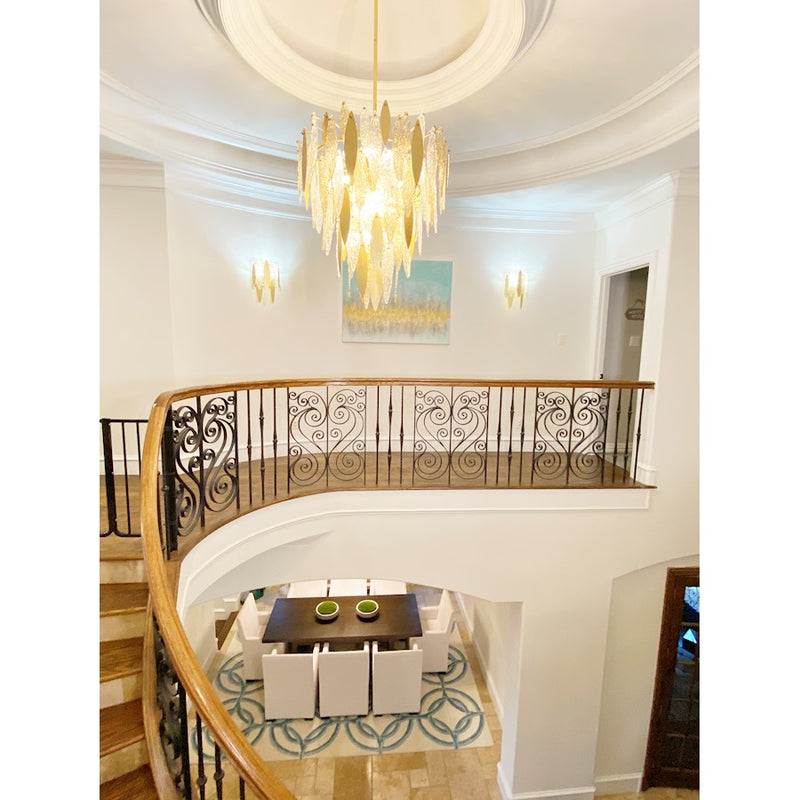 Maxim Lighting Majestic 3-Light Wall Sconce, Gold Leaf