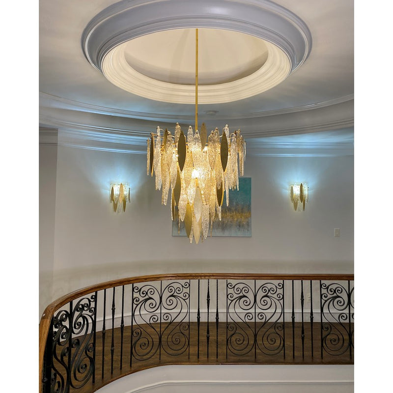 Maxim Lighting Majestic 3-Light Wall Sconce, Gold Leaf
